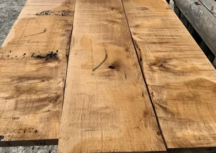 Rough Cut Oak Lumber