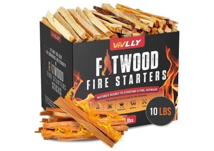 Vivlly B0C43X2VFT Fatwood Fire Starter Pack