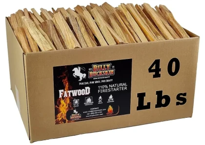 Billy Buckskin B09C6MHDB4 Fatwood Fire Starter Sticks