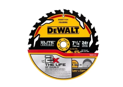 Dewalt Elite Series 7-1/4-in 24-Tooth Rough Finish Tungsten Carbide-tipped Steel Circular Saw Blade