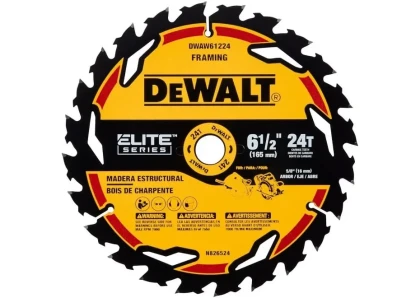 Dewalt Elite Series 6-1/2-in 24-Tooth Rough Finish Tungsten Carbide-tipped Steel Circular Saw Blade