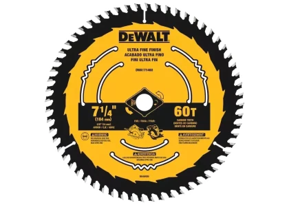 Dewalt 7-1/4-inch 60-Tooth Fine Finish Tungsten Carbide-tipped Steel Circular Saw Blade