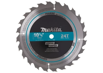 Makita 10‑1/4" 24T Carbide‑Tipped Circular Saw Blade
