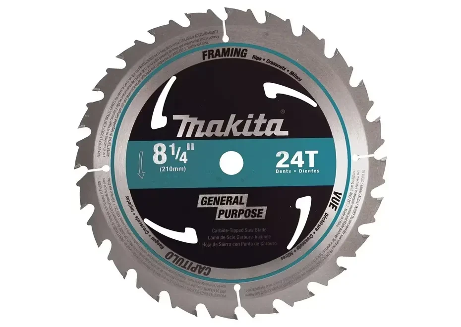 Makita 8‑1/4" 24T Carbide‑Tipped Circular Saw Blade