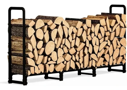 Foyuee Firewood Storage 8 feet. Wood Stacker
