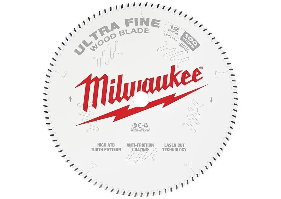 Milwaukee 12" 100T Ultra Fine Finish Circular Saw Blades
