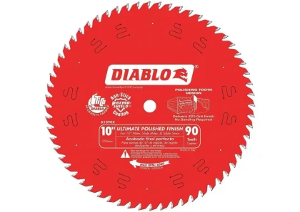 Diablo 10-Inch 90 Tooth Ultimate Polished Finish Circular Saw Blade