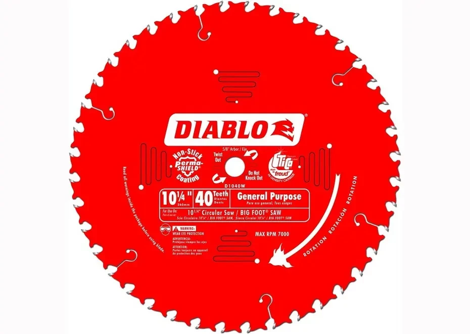 Diablo 10-1/4-Inch 40 Tooth General Purpose Circular Saw Blade