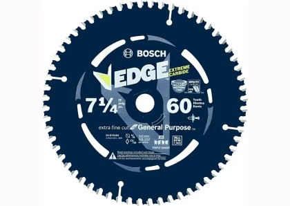 Bosch 7-1/4-Inch 60 Tooth Edge Extra-Fine Finish Circular Saw Blade