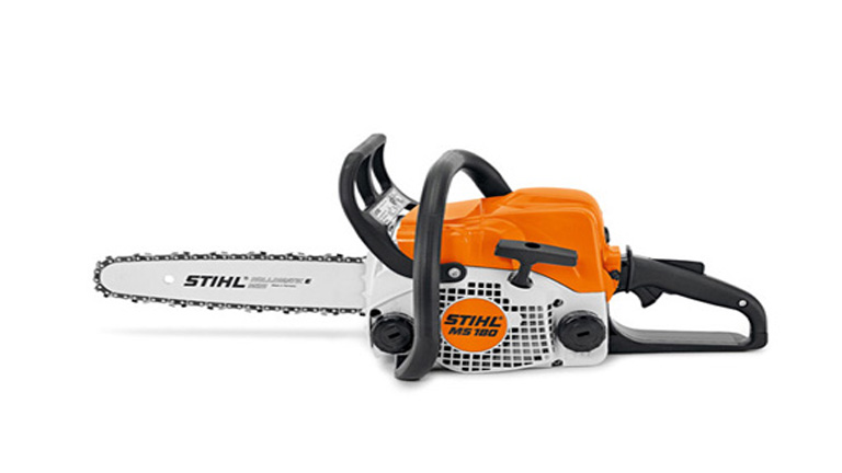 Stihl MS180 Chainsaw With 14 Bar And Chain Runs Good Used Chainsaw