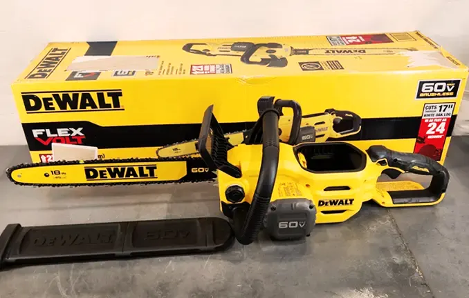 Dewalt flex chainsaw hot sale