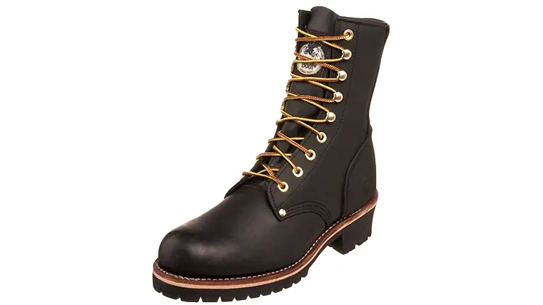 Mens black hot sale logger boots