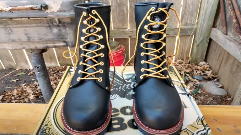 Logger steel toe work clearance boots