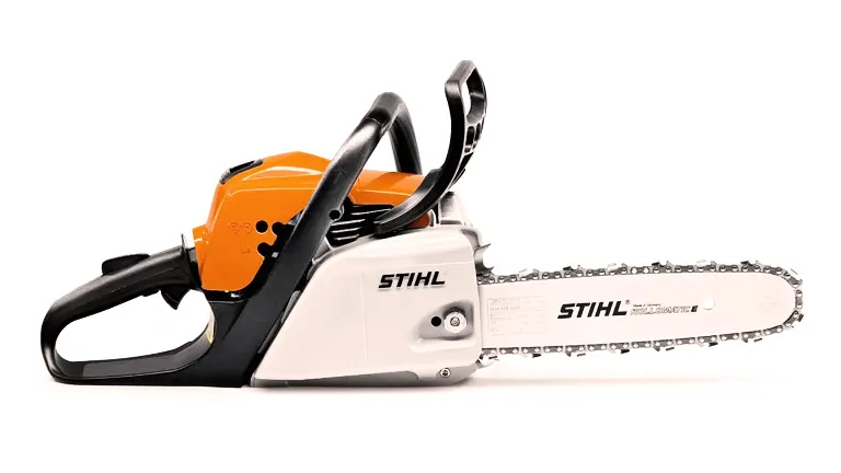 Stihl MS 211 in white background