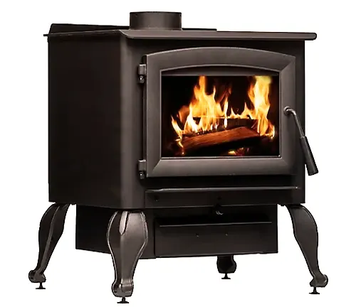 US Stove 2,500 Sq. Ft. Wood Stove with Cast Iron Legs & Blower