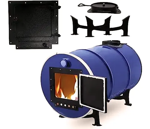 BASE CAMP 362 - Expedition Grade Solid Stainless Barrel Stove - Tennessee Barrel  Stoves
