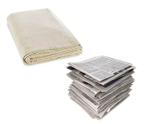 A Drop Cloth or Newspaper