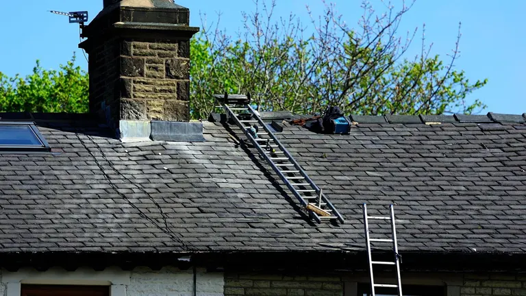 Accessing the Rooftop using ladder