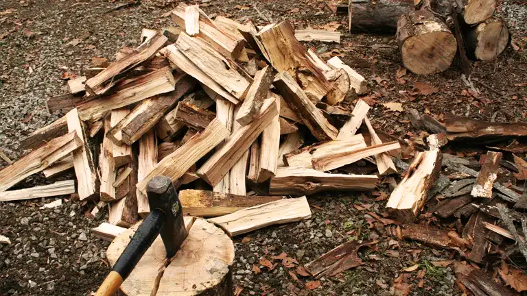 Splitting Firewood