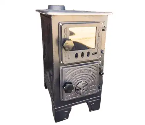 Mini Cast Iron Wood Stove with Oven Cooker