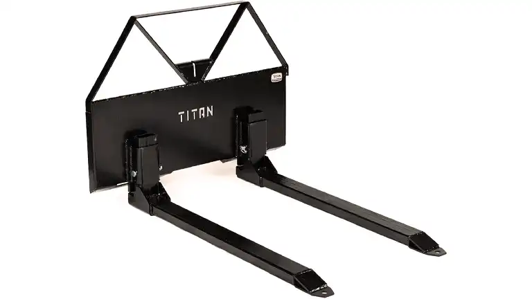 Titan Attachments Pin-On Pallet Fork Frame Skid Steer Attachment
