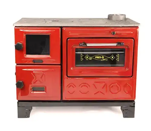 Cast Iron Stove with Oven that Can Burn Wood and Coal
