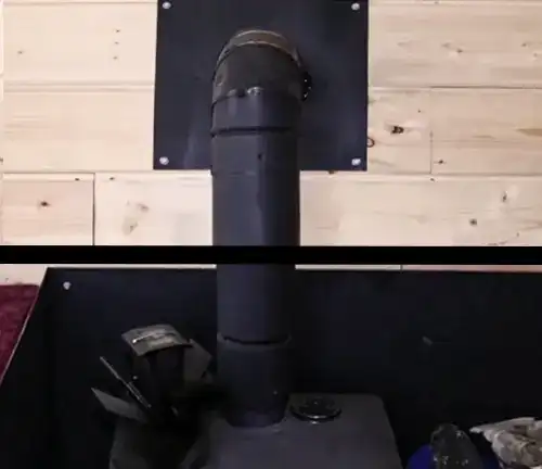 Wood Stove Flue Pipe Assembly