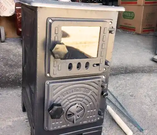 Mini Cast Iron Wood Stove with Oven Cooker