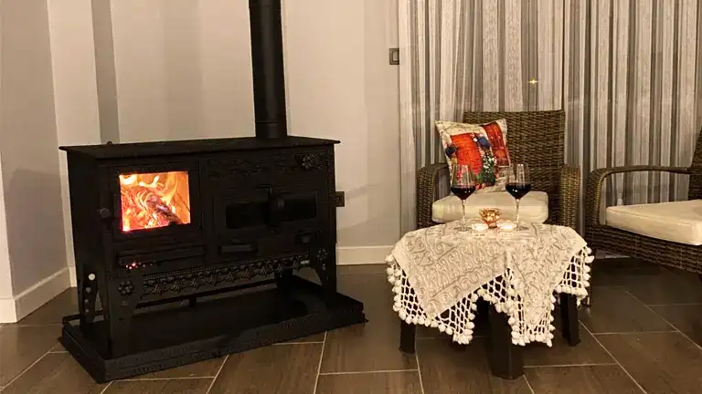 Hearth with Fireplace Large Cooking Burning Wood Stove Review