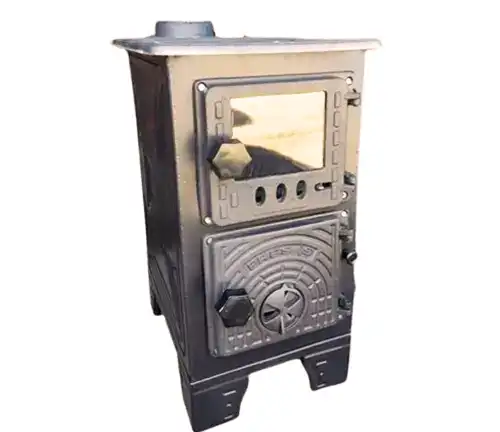Mini Cast Iron Wood Burning Stove with Oven Cooker Review