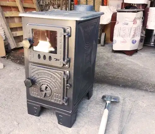 indoor mini cast iron wood burning