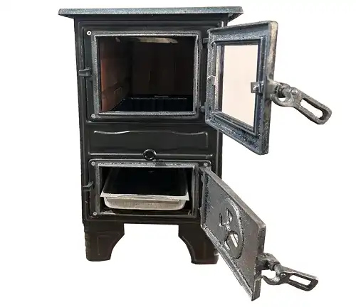 Samba Wood Stove for Cooking Baking and Heating, Cast Iron Fireplace Stove  With CE and Eco Design, Fire Pit, Cast Iron Wood Burning Stove 