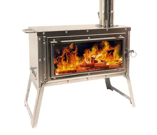 LEISU Small Wood Burning and Cooking Stove