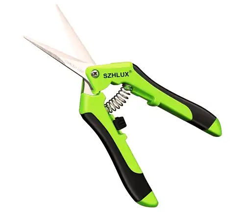 SZHLUX Pruning Shears, 6.5'' Stainless Steel Precision Blades