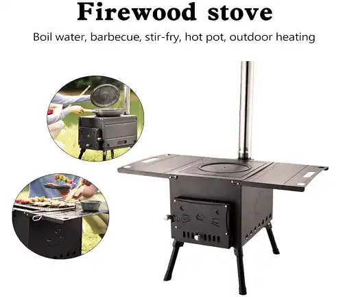 Zorestar Portable Outdoor Small Wood & Pellet Burning Stoves Features