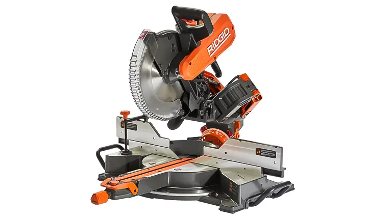 Ridgid R4251 12" Dual-Bevel Sliding Miter Saw on white background