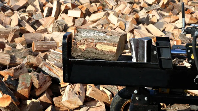 Log splitter and chopped firewood for a 2023 Firewood Business guide