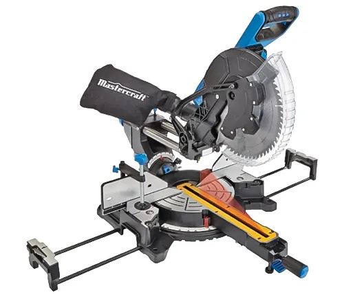 Mastercraft 11G-305 15 Amp 12" Dual-Bevel Sliding Miter Saw with Laser on a stand