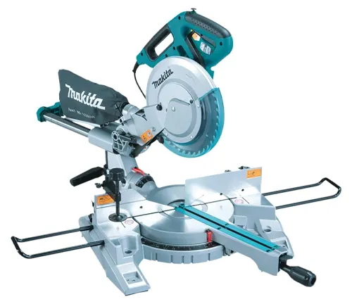 Makita LS1018 10” Dual Slide Compound Miter Saw in white background