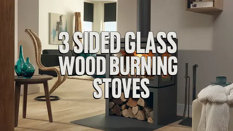 3-Sided Glass Wood Burning Stoves