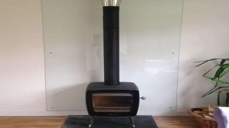 How to protect the wall behind my wood-burning stove?