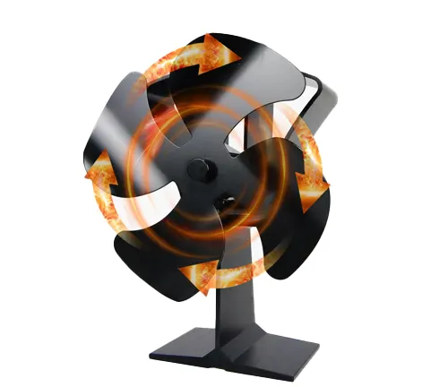 Tomersun 4-Blade Heat Powered Stove Fireplace Fan