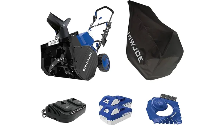 Product image of Snow Joe 24V-X2-SB18-TV1 24-Volt IONMAX Snow Blower Bundle with accessories