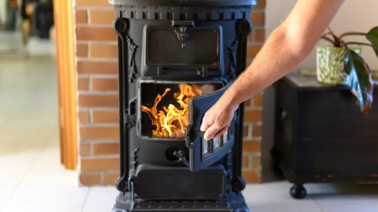 Wood stove cleaning tools.