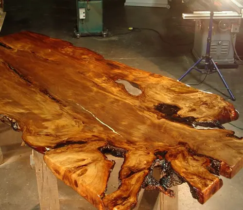 Kauri Tree wood slab on pallet