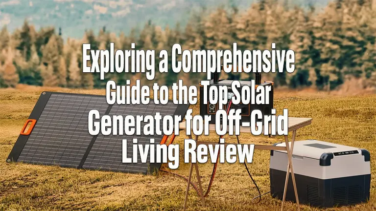 Exploring a Comprehensive Guide the Top Solar Generators for Off-Grid Living Review