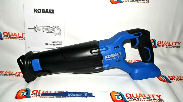 A Kobalt 24-Volt Max-Volt Variable Speed Cordless Reciprocating Saw, a cutting-edge tool for tackling various demolition and woodworking projects