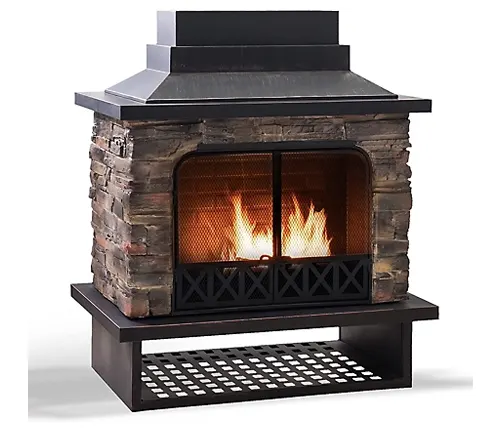 Sunjoy Canyon Wood-Burning Fireplace