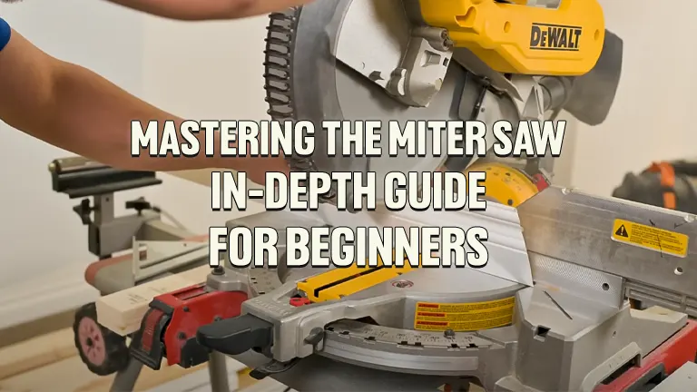 Mastering the Miter Saw: An In-Depth Guide for Beginners
