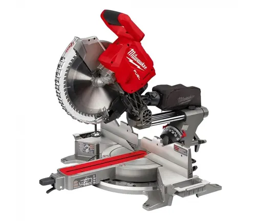 Milwaukee M18 FUEL 12” Dual Bevel Sliding Compound Miter Saw displayed on a white background